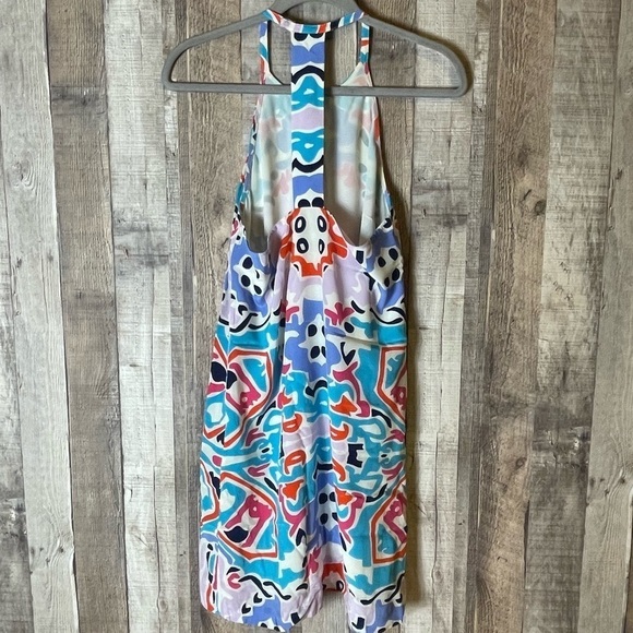 Annie Griffin Silk Geometric T-Back Dress - Picture 2 of 5